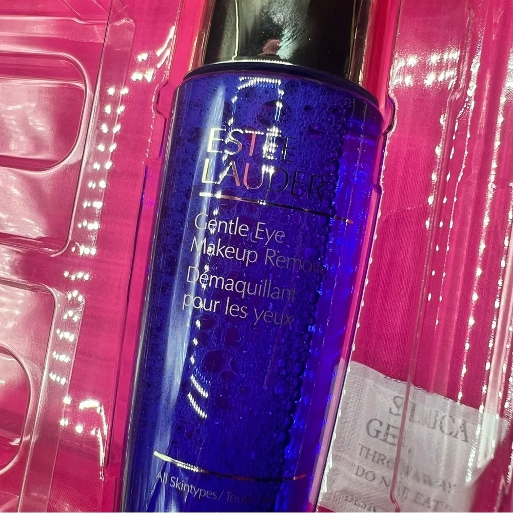 Estée Lauder Cosmetic Case Red with pink diamond style design